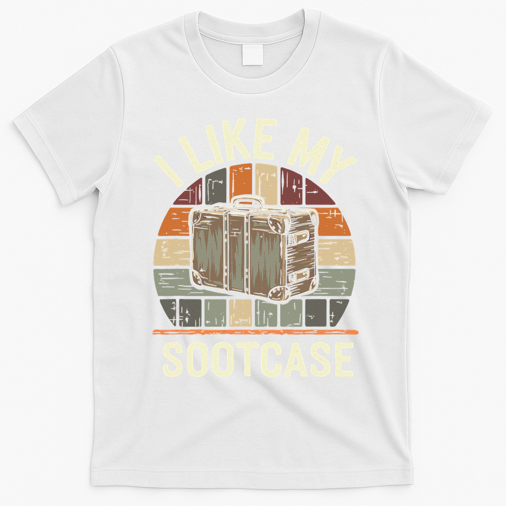 Vintage Funny I Like My Suitcase Viral Trump Meme T-Shirt - White