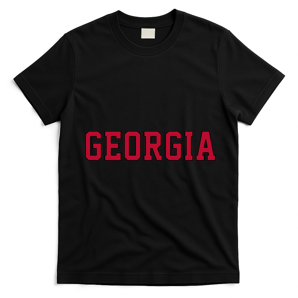 Vintage Georgia Retro Ga T-Shirt - Black
