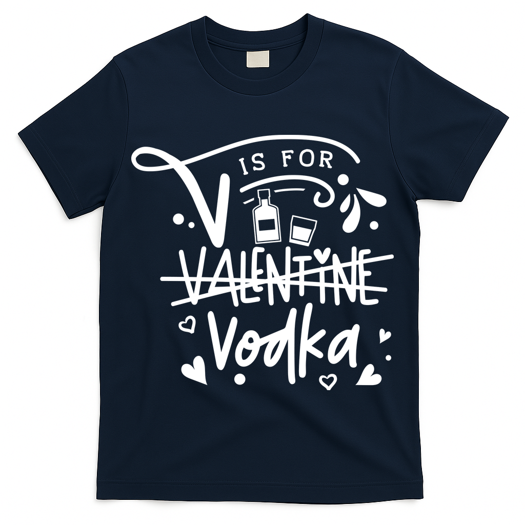 V Is For Valentine Vodka Gift T-Shirt