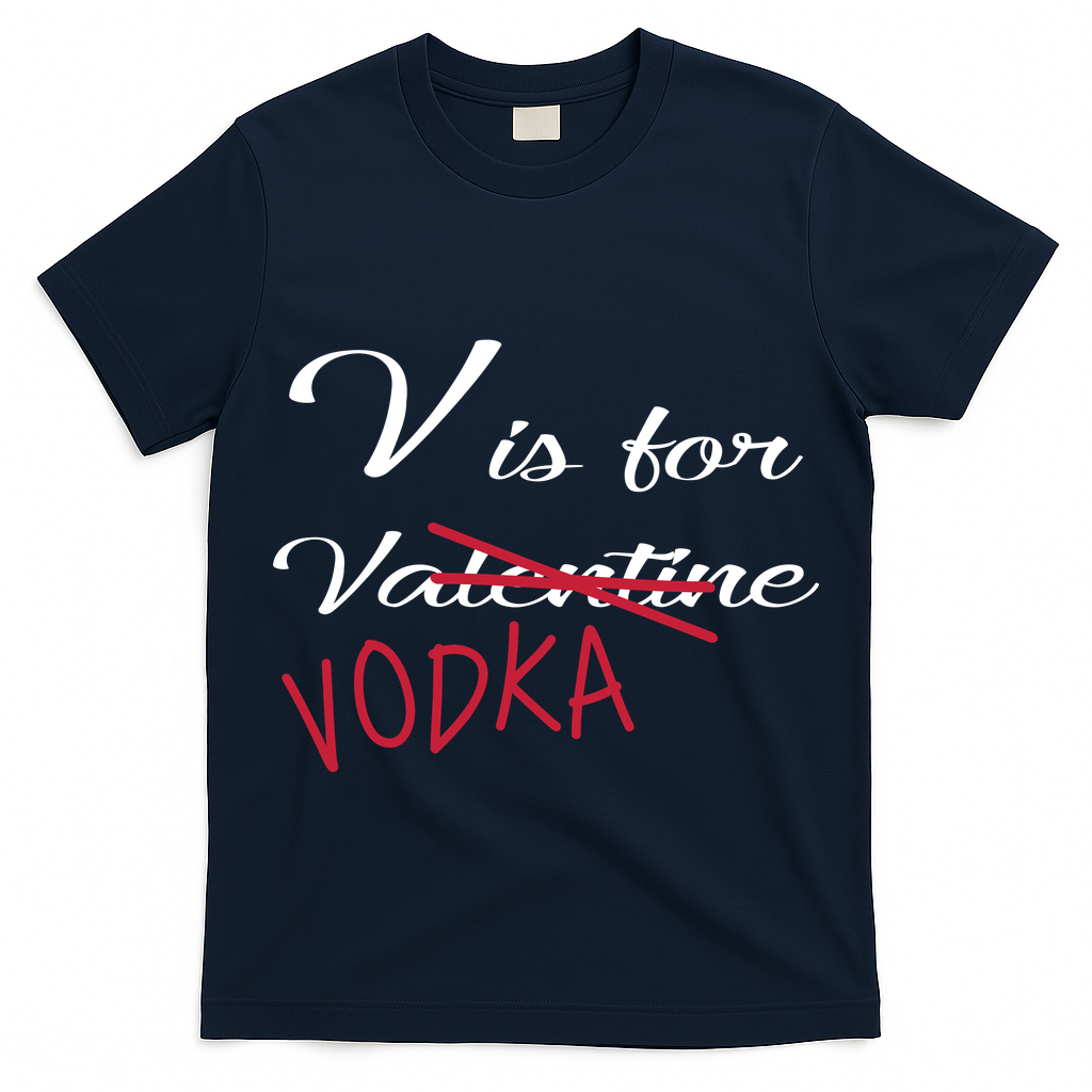 V Is For Valentine Vodka T-Shirt