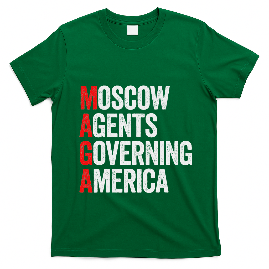 Vintage Moscow Agents Governing America Anti Trump Women T-Shirt - Irish Green