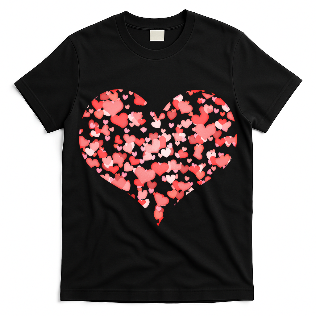 Valentine Multi Heart Of Love T-Shirt