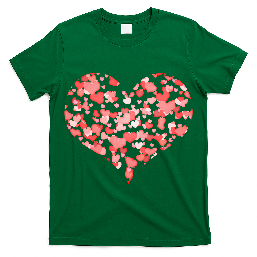 Valentine Multi Heart Of Love T-Shirt