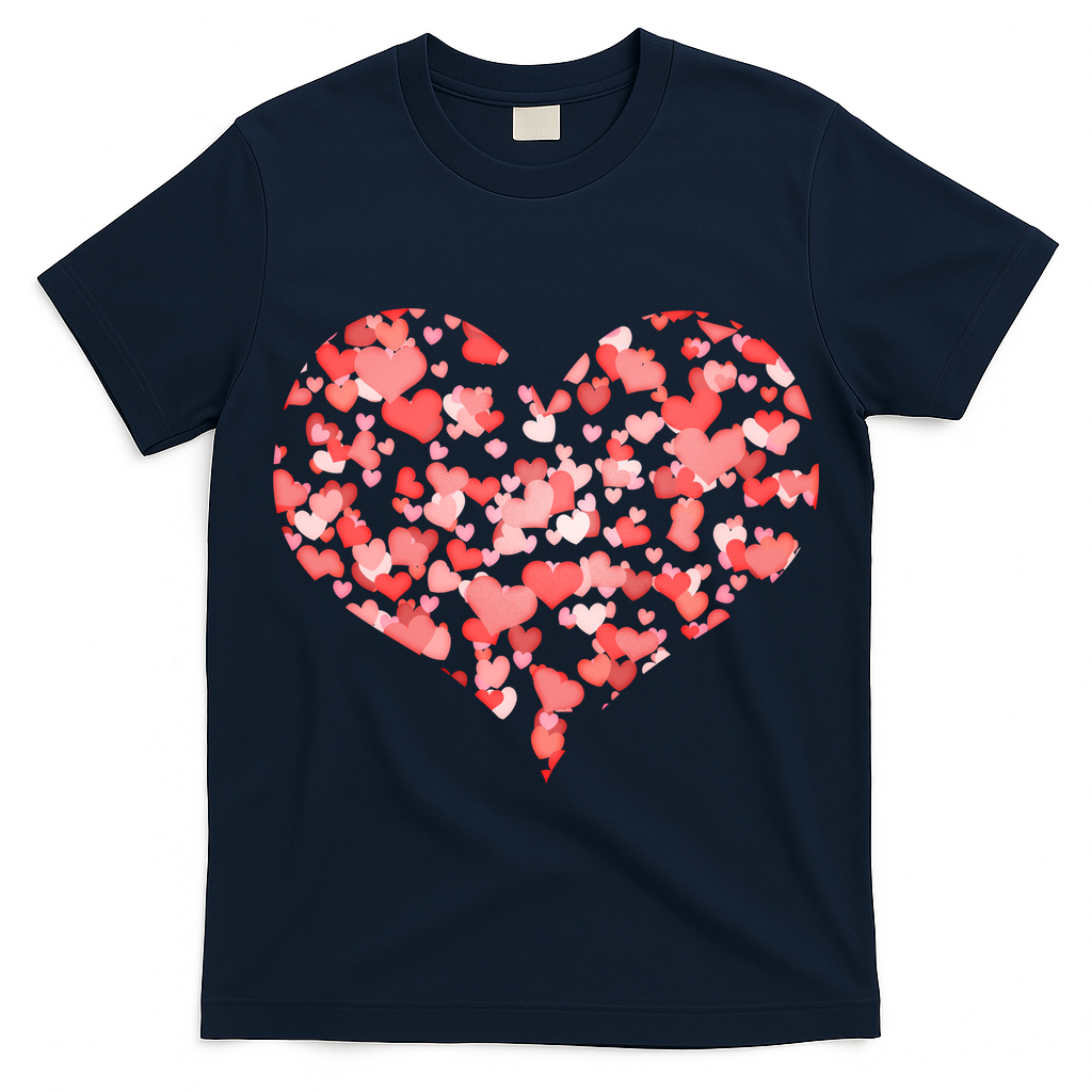 Valentine Multi Heart Of Love T-Shirt