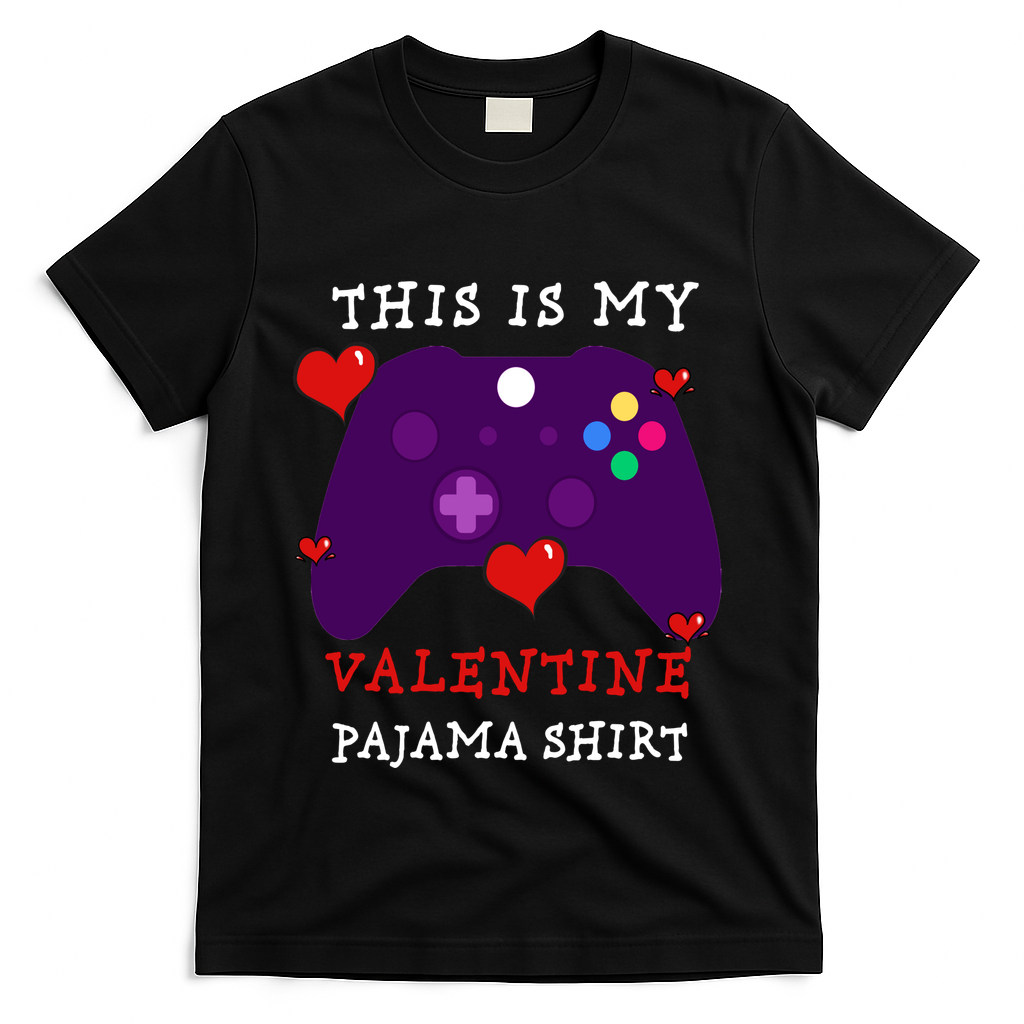 Video Games This Is My Valentine Pajama T-Shirt