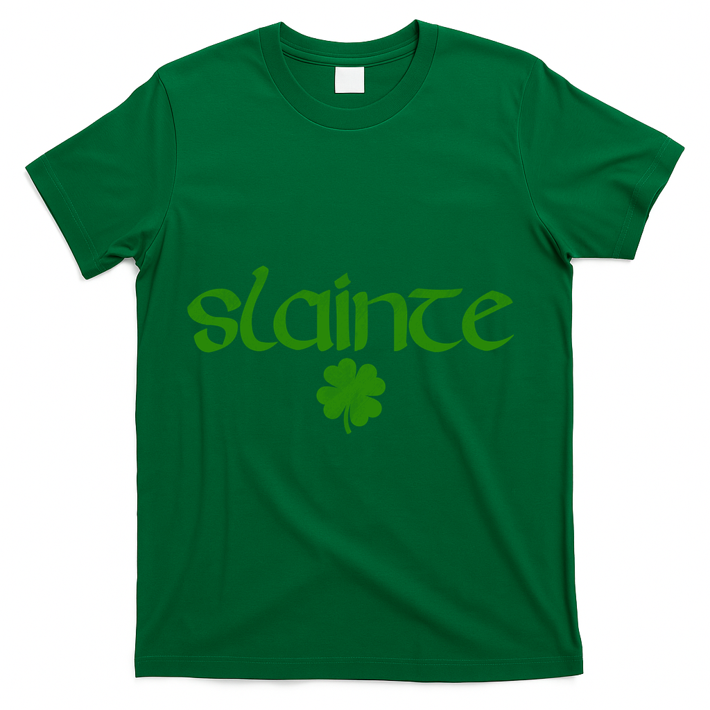 Vintage Slainte Shamrock T-Shirt - Green