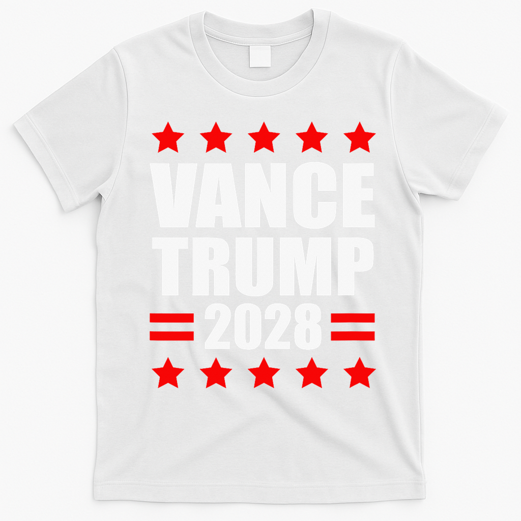 Vance Trump Presidential Election 2028 Political T-Shirt - White