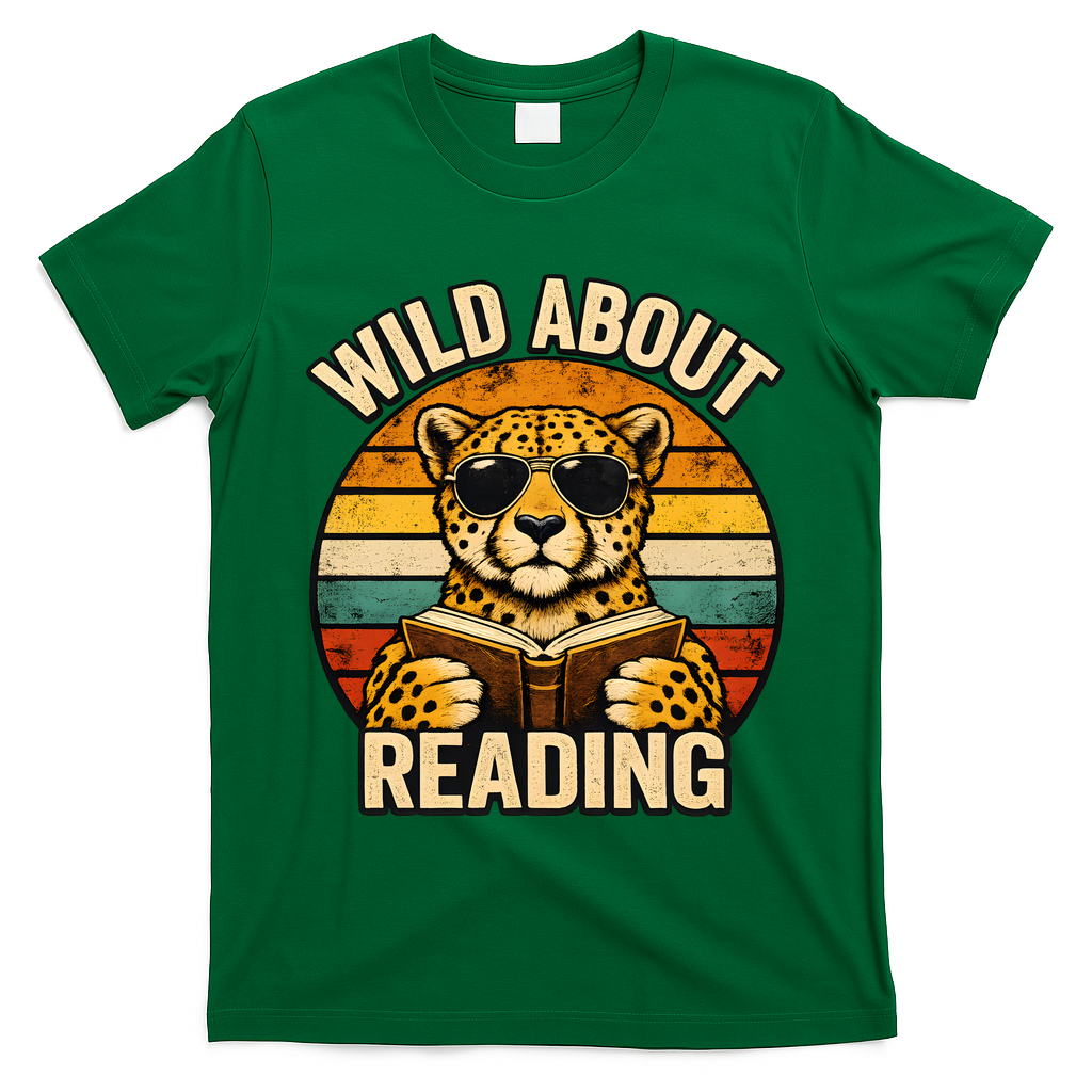 Wild About Reading Cheetah T-Shirt
