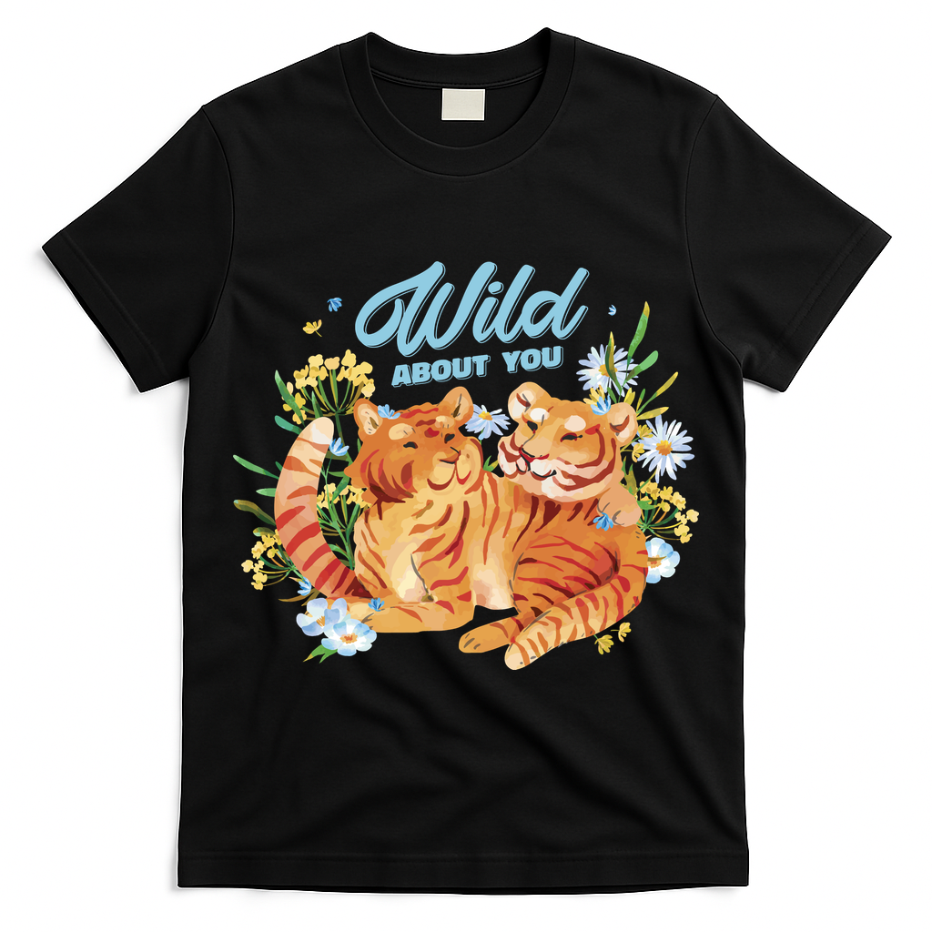 Wild About You Cute Tiger Couple T-Shirt