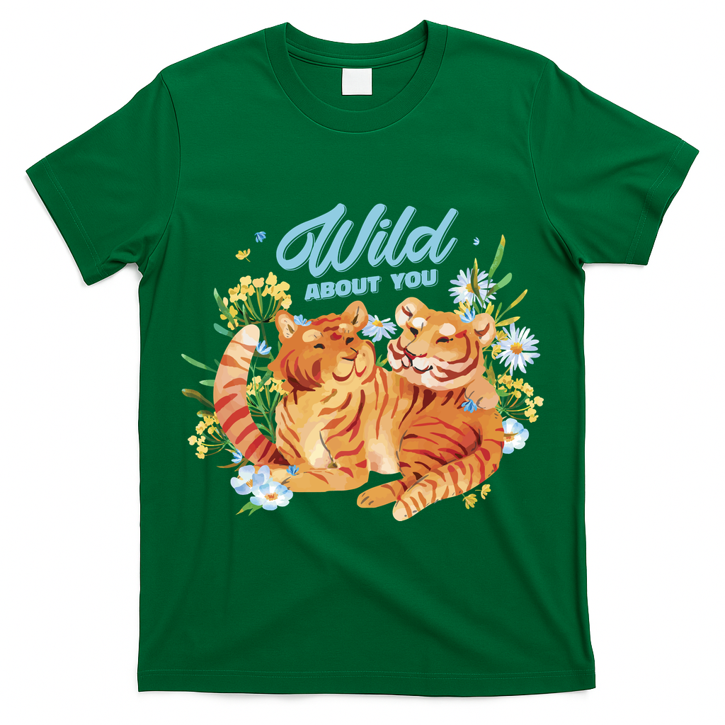 Wild About You Cute Tiger Couple T-Shirt
