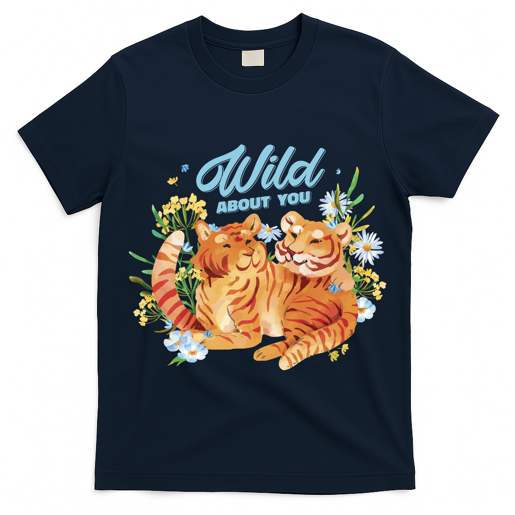 Wild About You Cute Tiger Couple T-Shirt