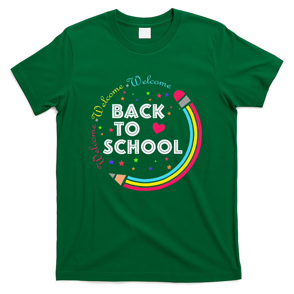 Welcome Back To School First Day Of School Cute Teachers T-Shirt - Green