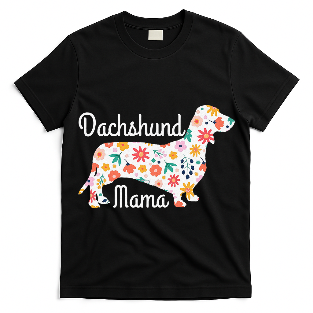 Womens Dachshund Mama Wiener Dog Doxie Mom Funny Cute Gift Cute T-Shirt