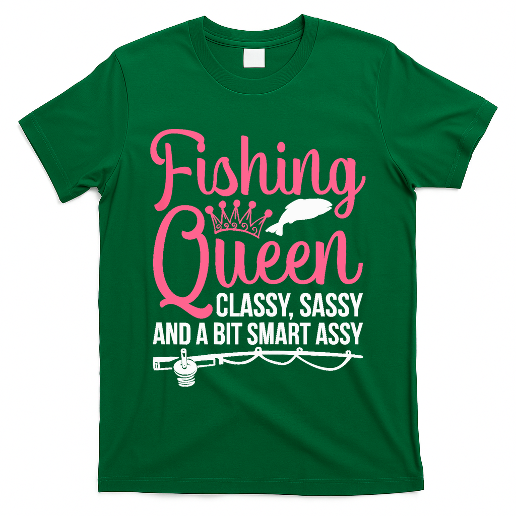 Wo Fishing for Girl Fish Bass Fishing T-Shirt