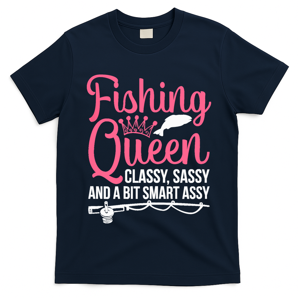 Wo Fishing for Girl Fish Bass Fishing T-Shirt