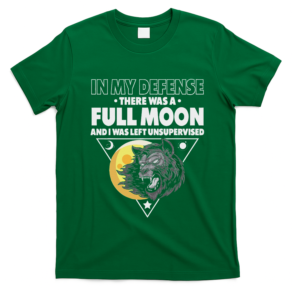 Werewolf Full Moon Werewolf T-Shirt - Irish Green