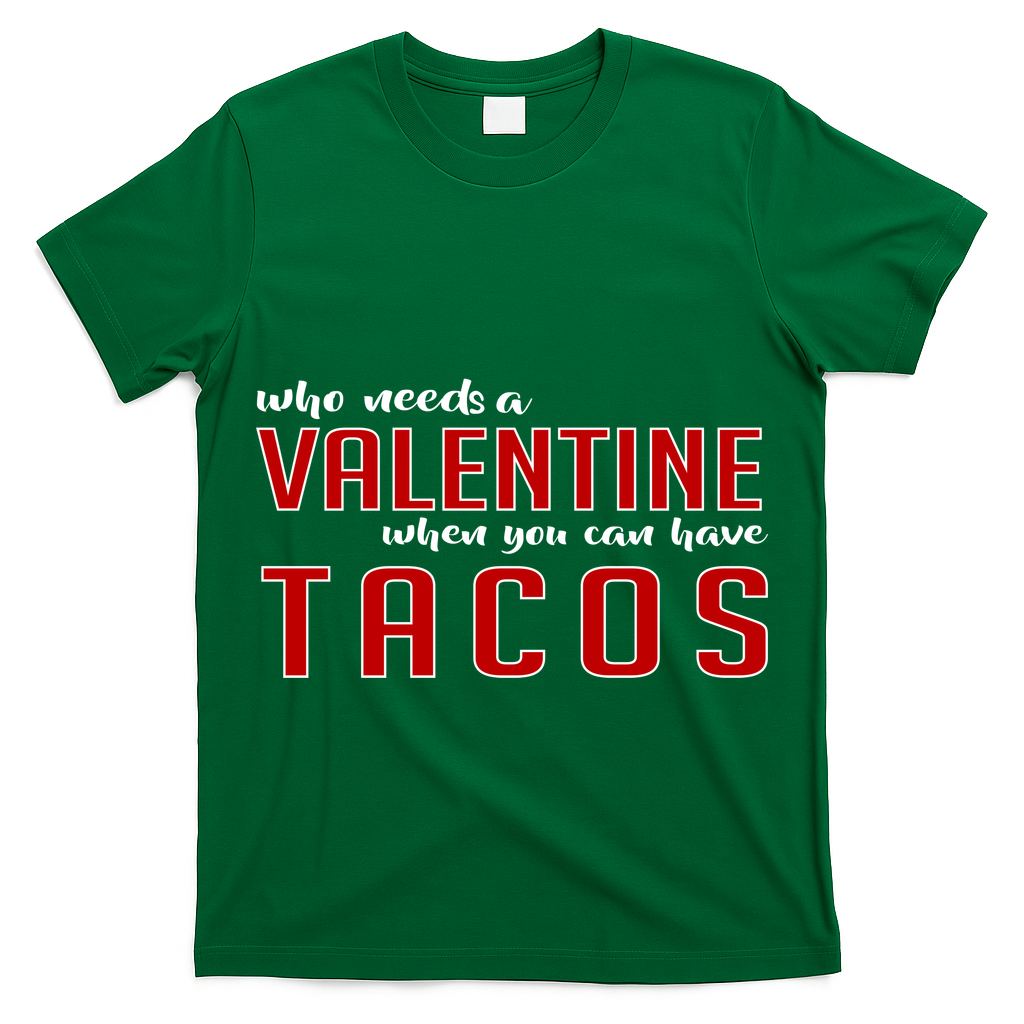 Who Needs A Valentine When You Can Have Tacos T-Shirt