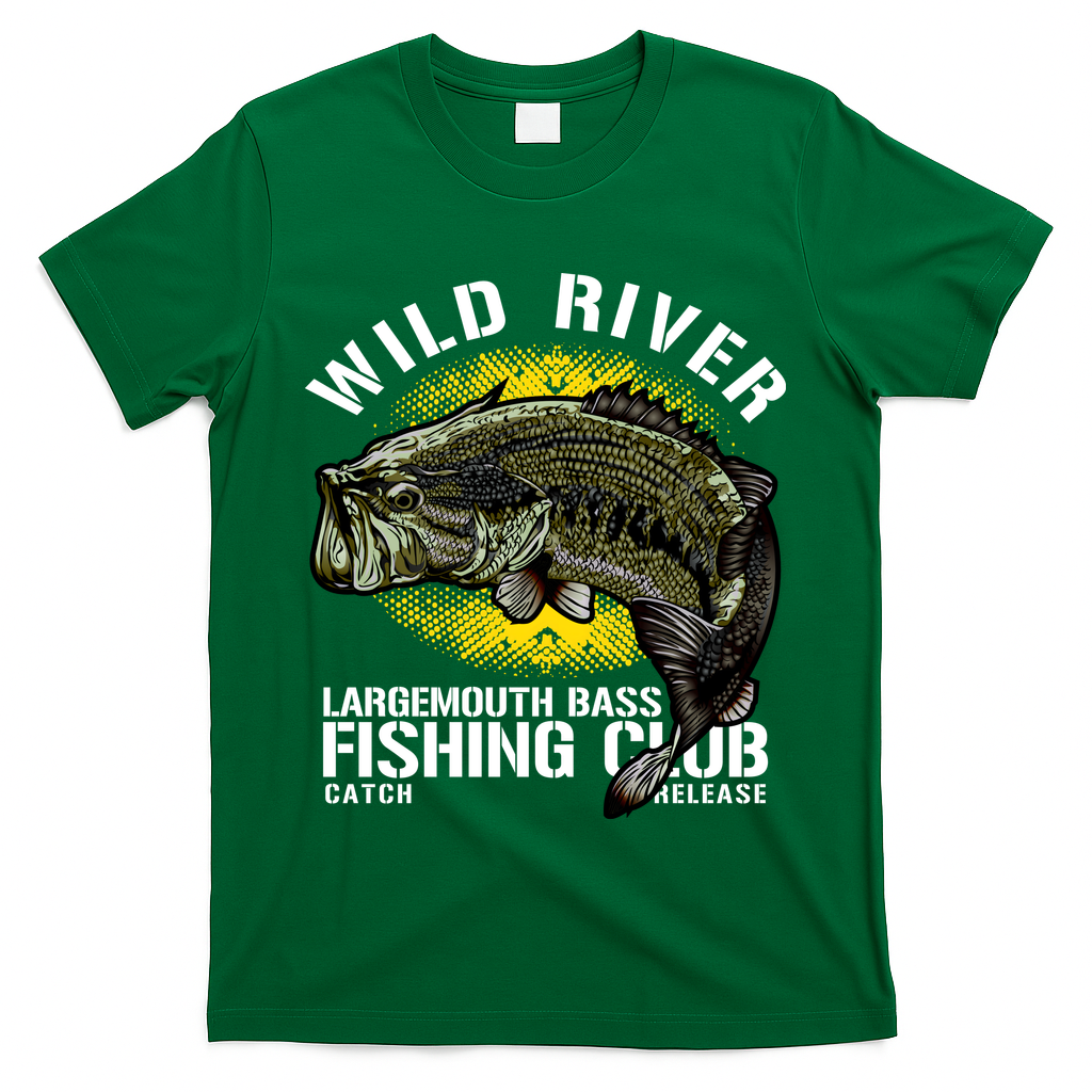 Wild River Largemouth Bass Fishing Club T-Shirt