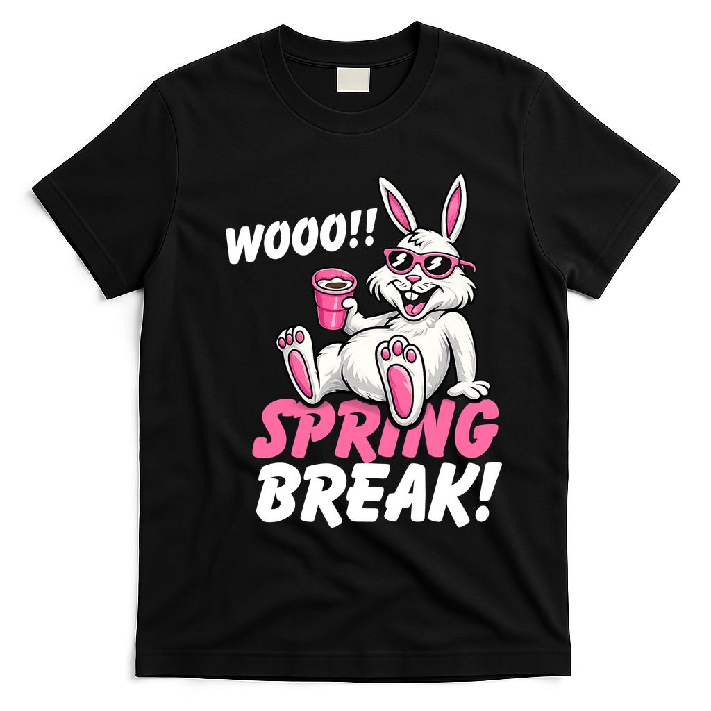 WOO Sring Break T-Shirt - Black