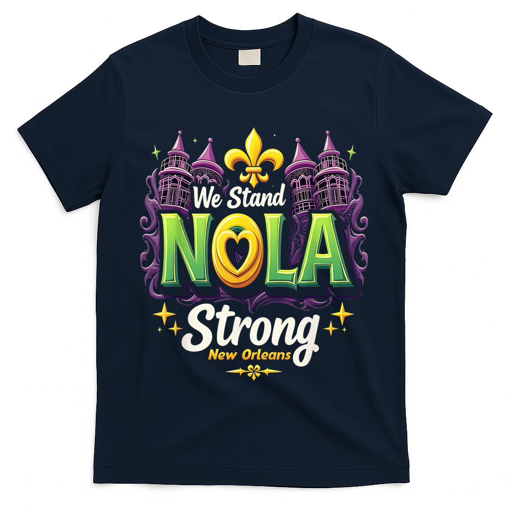 We Stand Nola Strong New Orleans Traveling Lovers Costume T-Shirt
