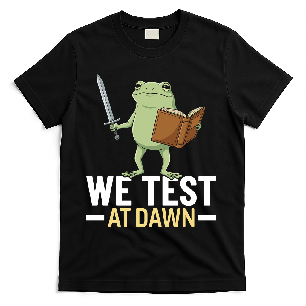 We Test At Dawn T-Shirt - Black