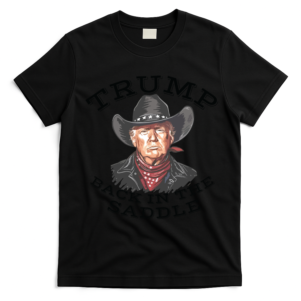 Western Trump Cowboy T-Shirt - Black