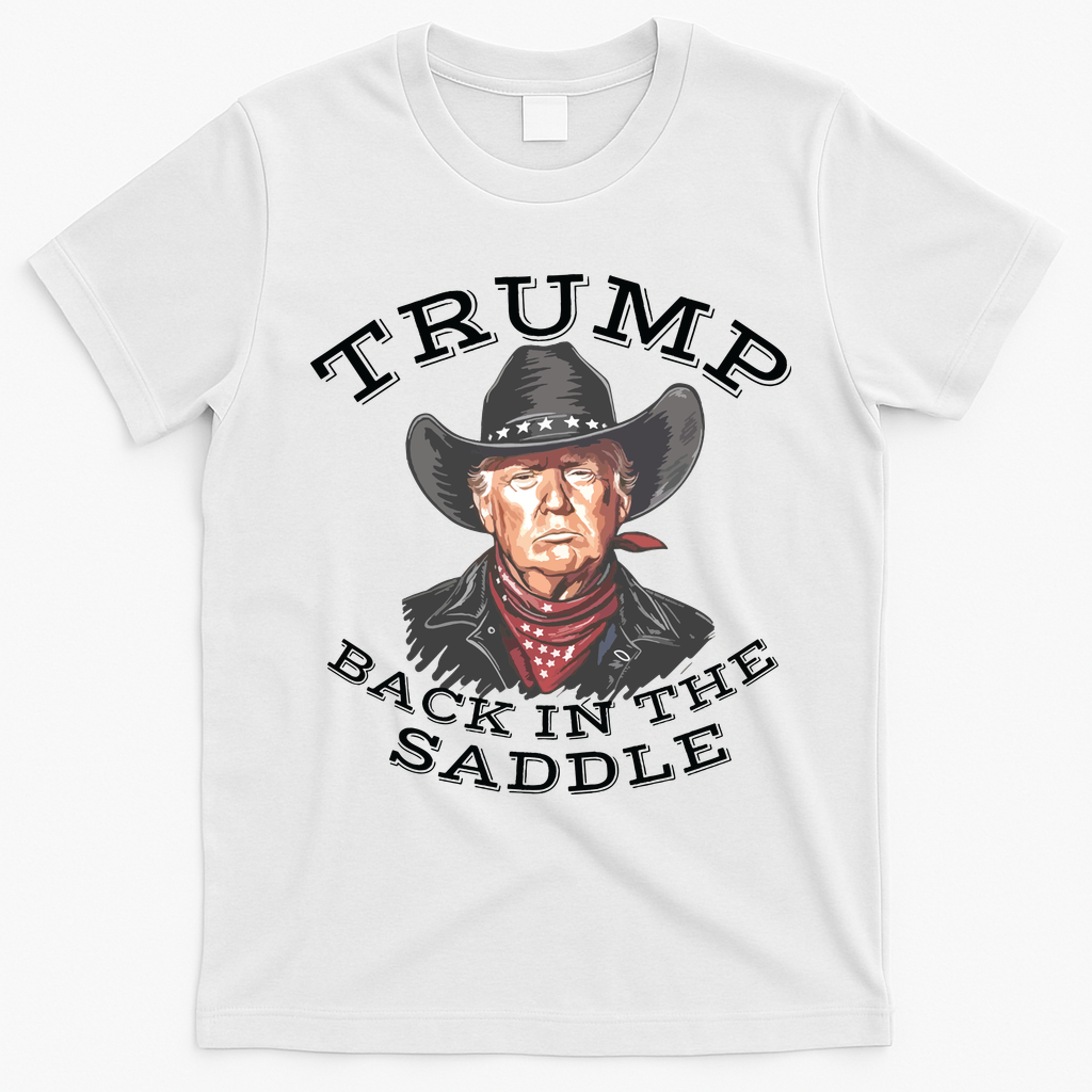 Western Trump Cowboy T-Shirt - White
