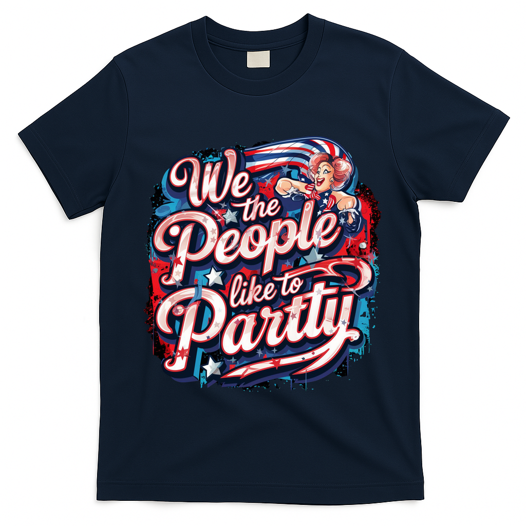 We The People Like To Party Patriotic USA America  T-Shirt