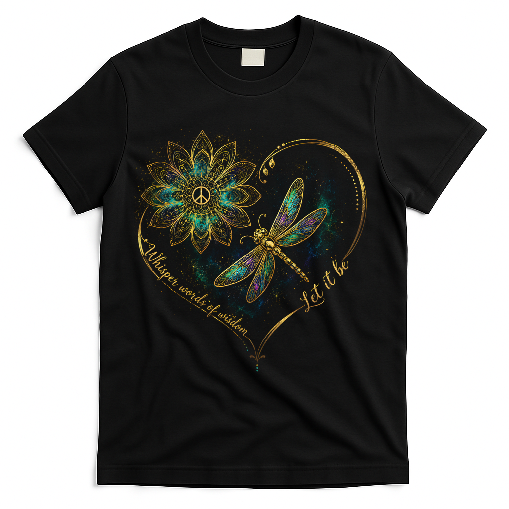 Whisper Words Of Wisdom Let Peace Signal T-Shirt - Black