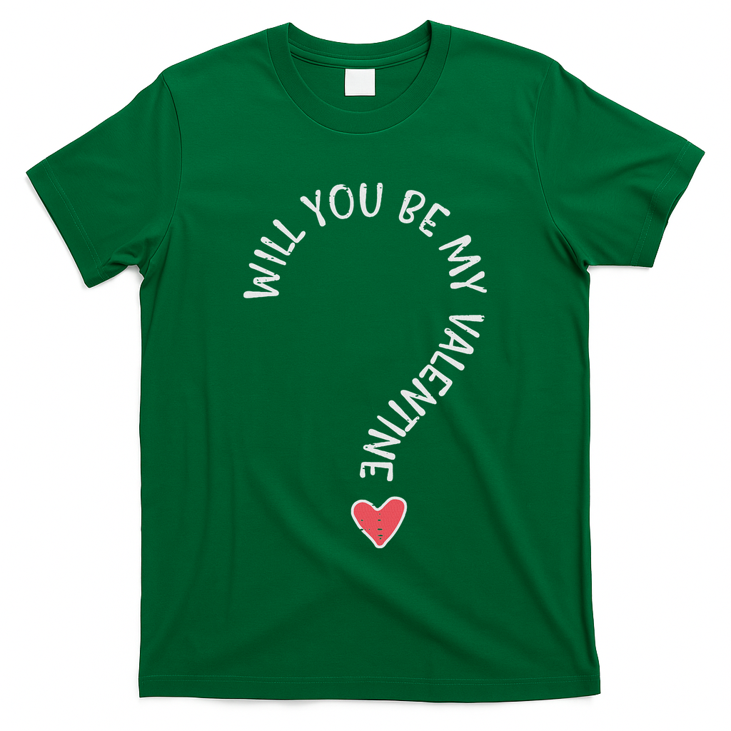 Will You Be My Valentine Cute Valentines Day T-Shirt