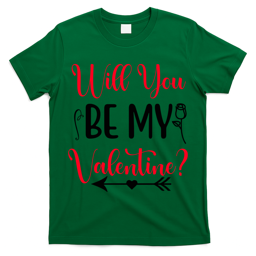 Will You Be My Valentine, Romantic, Couple, Valentine Cute T-Shirt
