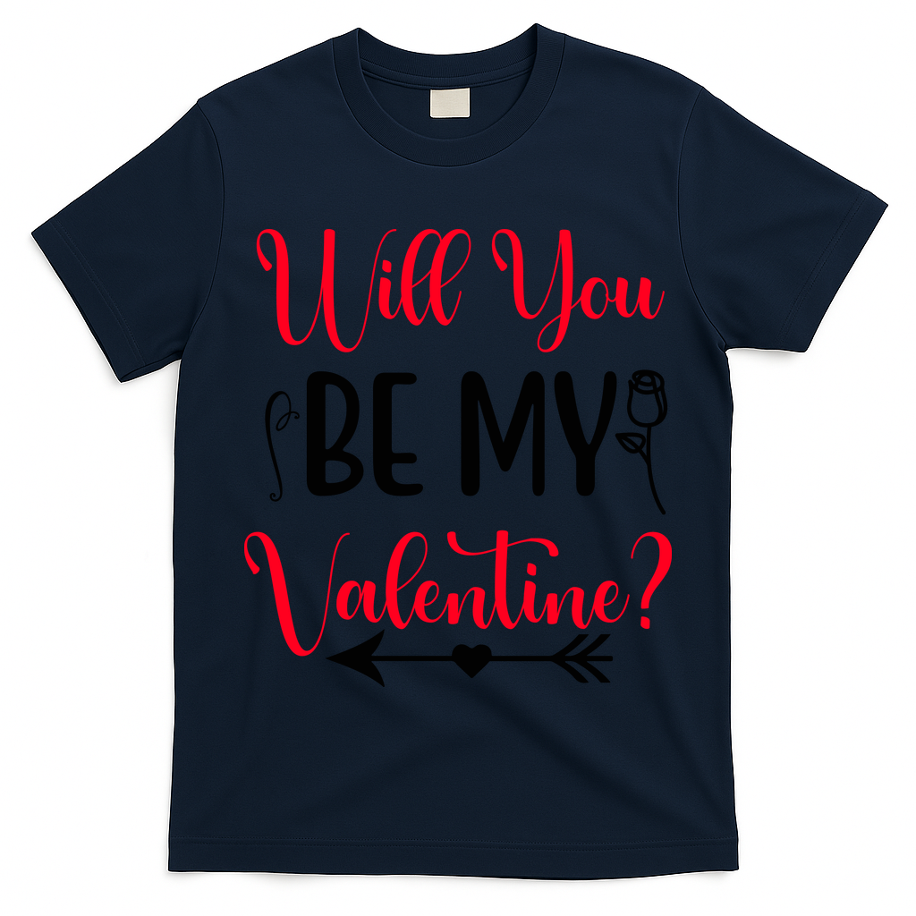 Will You Be My Valentine, Romantic, Couple, Valentine Cute T-Shirt