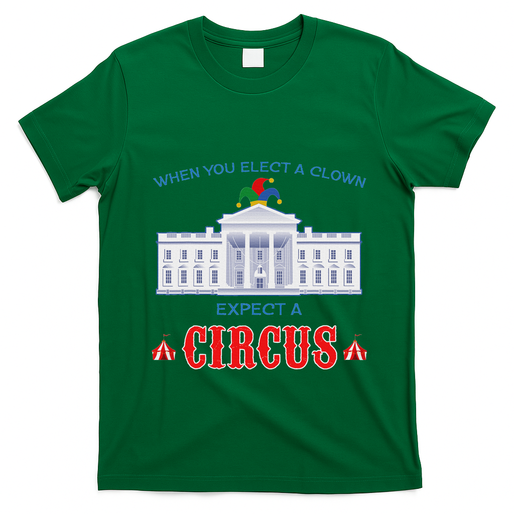 When You Elect A Clown Expect A Circus Anti Trump T-Shirt - Irish Green