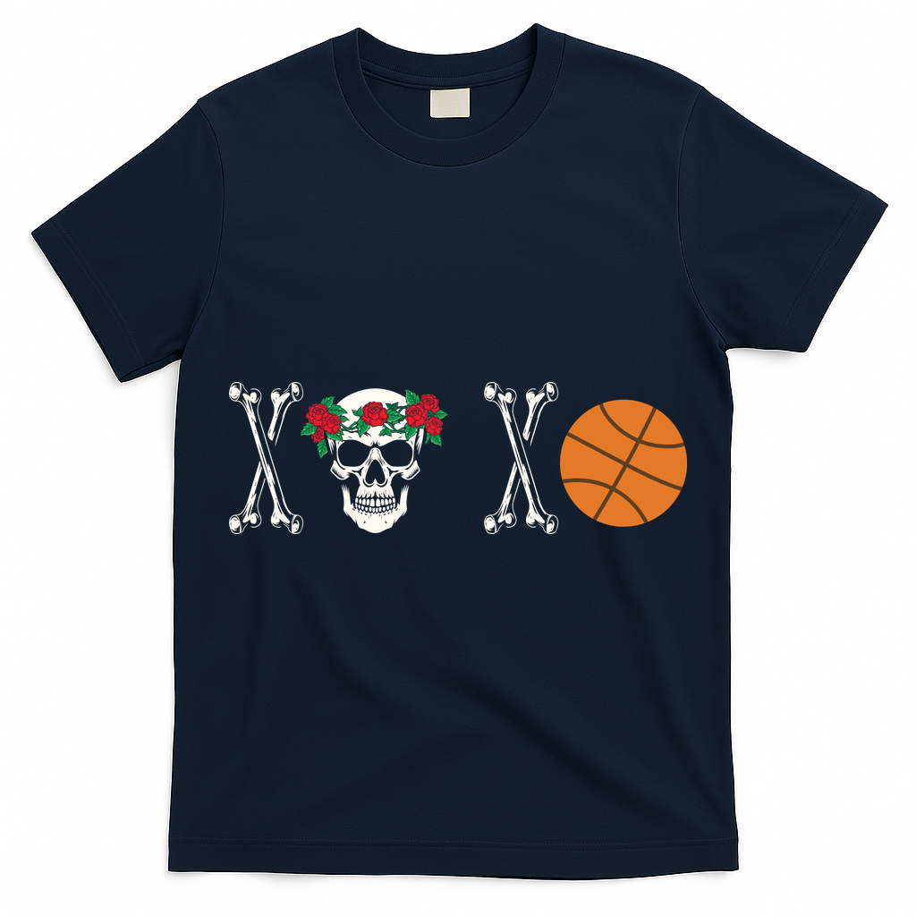 XOXO Skeleton Basketball Valentine Gift For Valentine Day T-Shirt