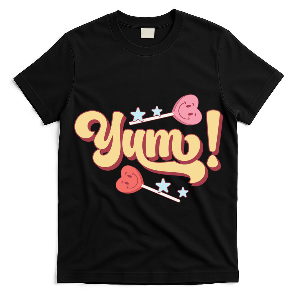 Yum Candy Heart Gift For Valentine Day T-Shirt