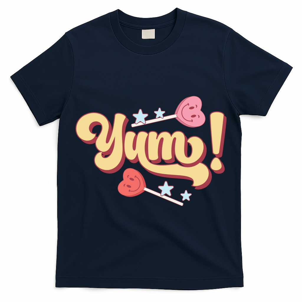 Yum Candy Heart Gift For Valentine Day T-Shirt