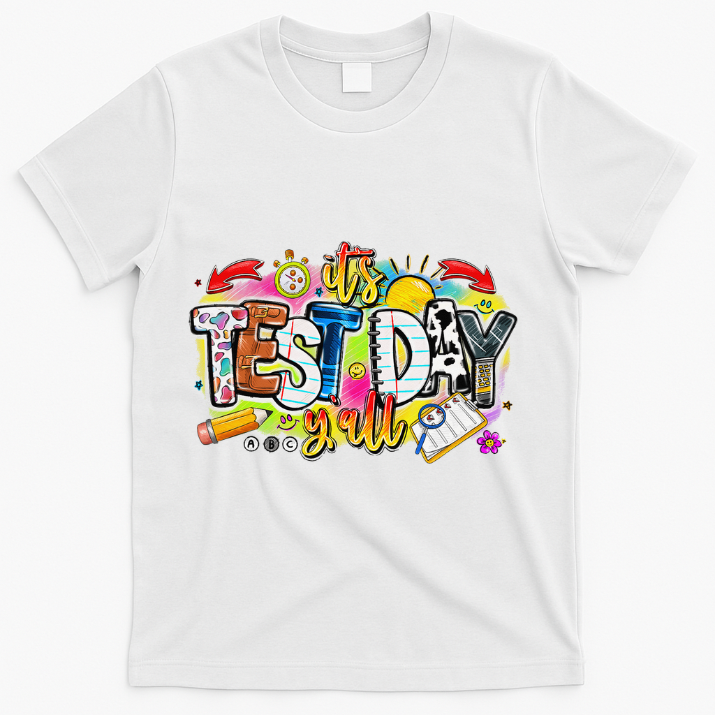 You Got This Test Motivational Testing Day Colorful School T-Shirt - White