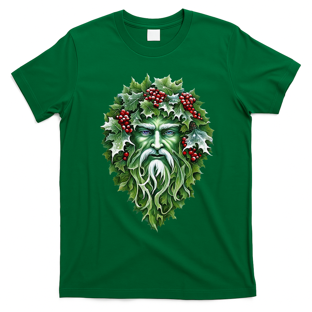 Yule Holly King Green T-Shirt - Irish Green