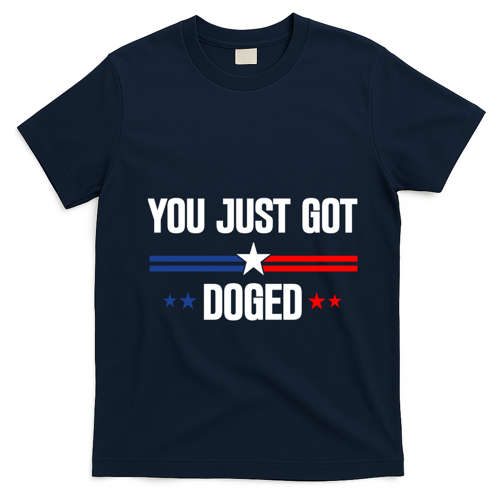 You Just Got Doged T-Shirt - Navy Blue