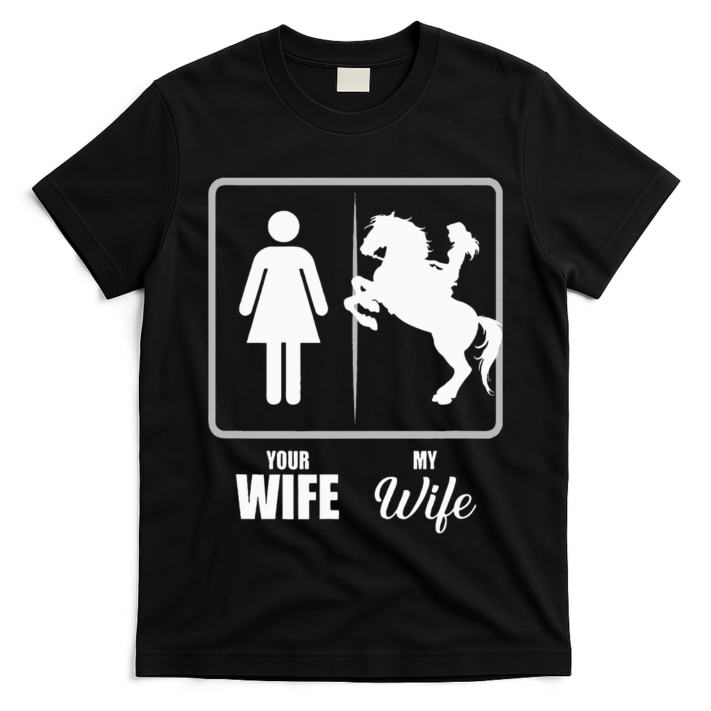 Your Wife My Wife Horse Wife Valentine T-Shirt