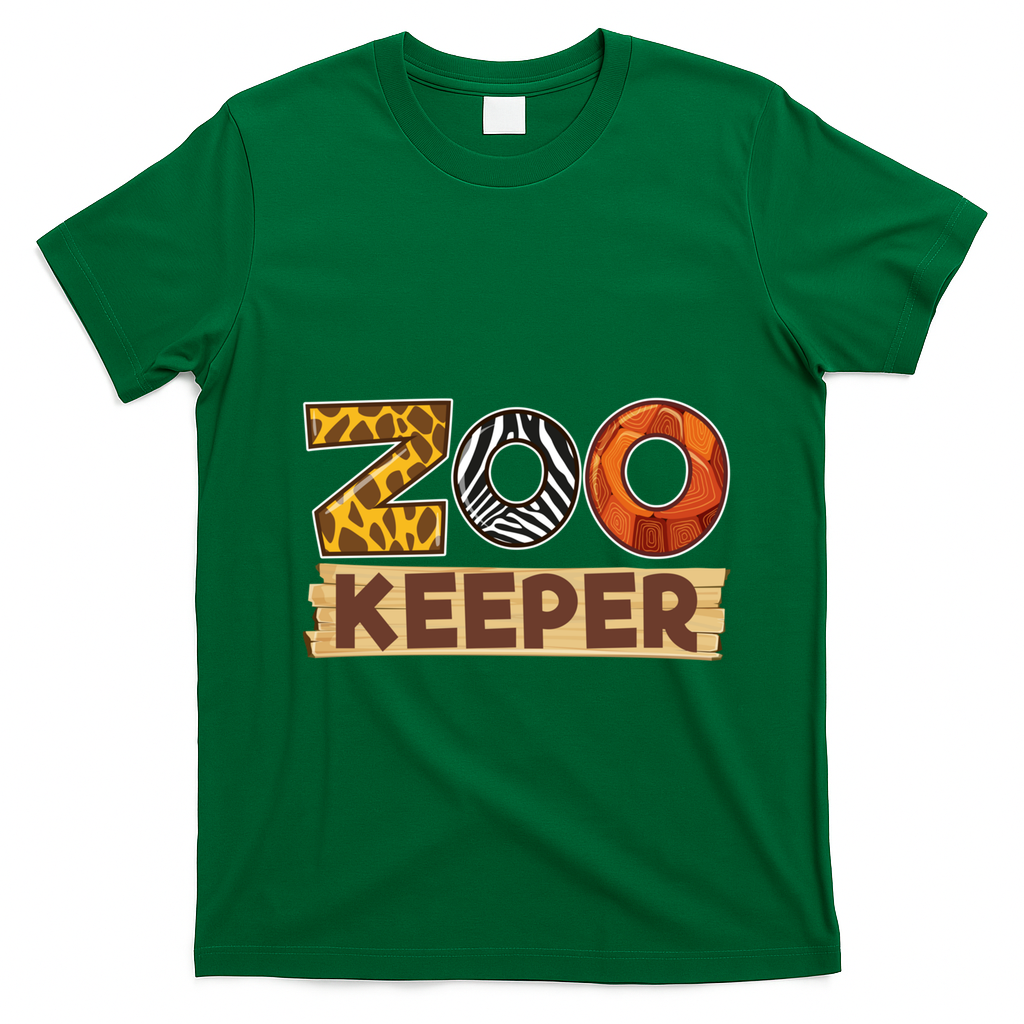 Zoo Keeper Funny African Safari Savanna Animal Costume Gift T-Shirt - Irish Green