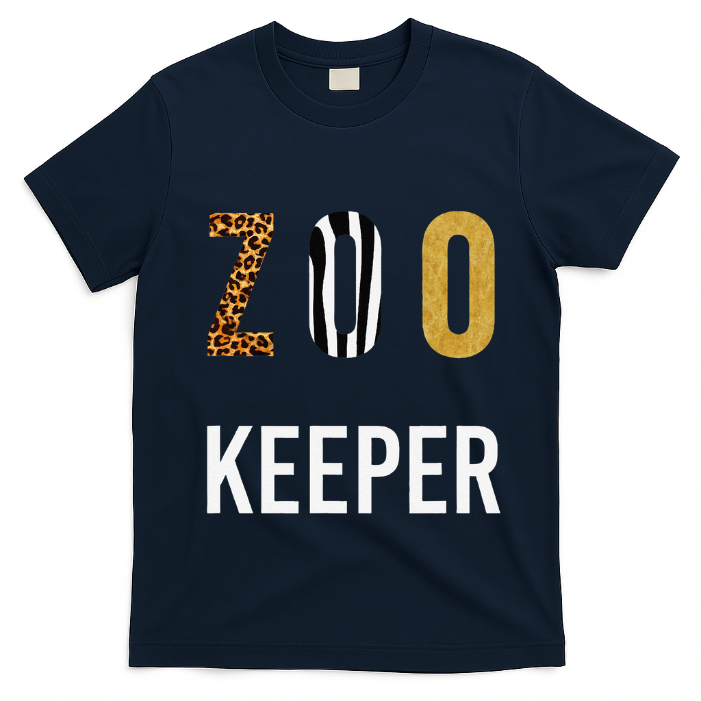 Zoo Keeper Halloween T-Shirt - Navy Blue