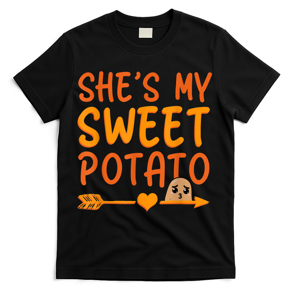 Shes My Sweet Potato I Yam Set Thanksgiving Couples Matching T-Shirt