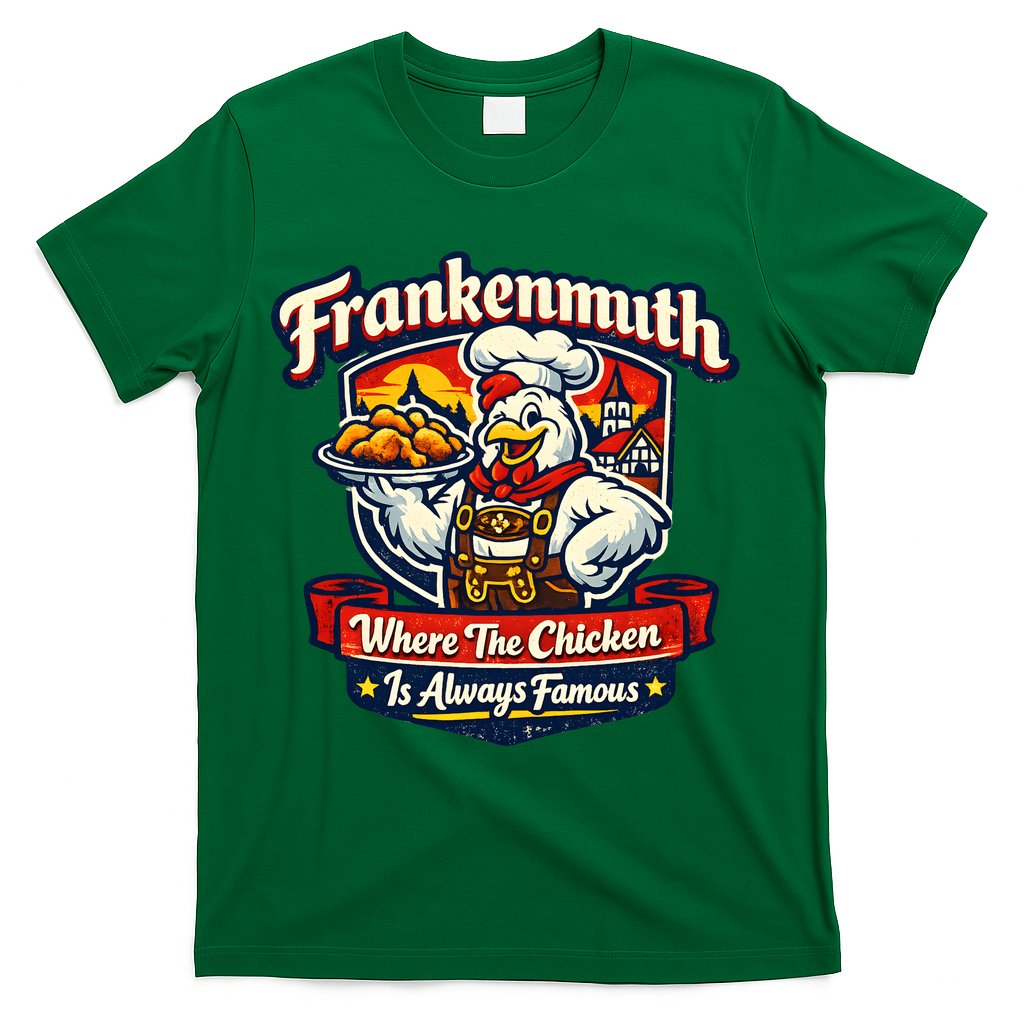 Frankenmuth Chicken Capital Bavarian Fried Chicken Legend T-Shirt