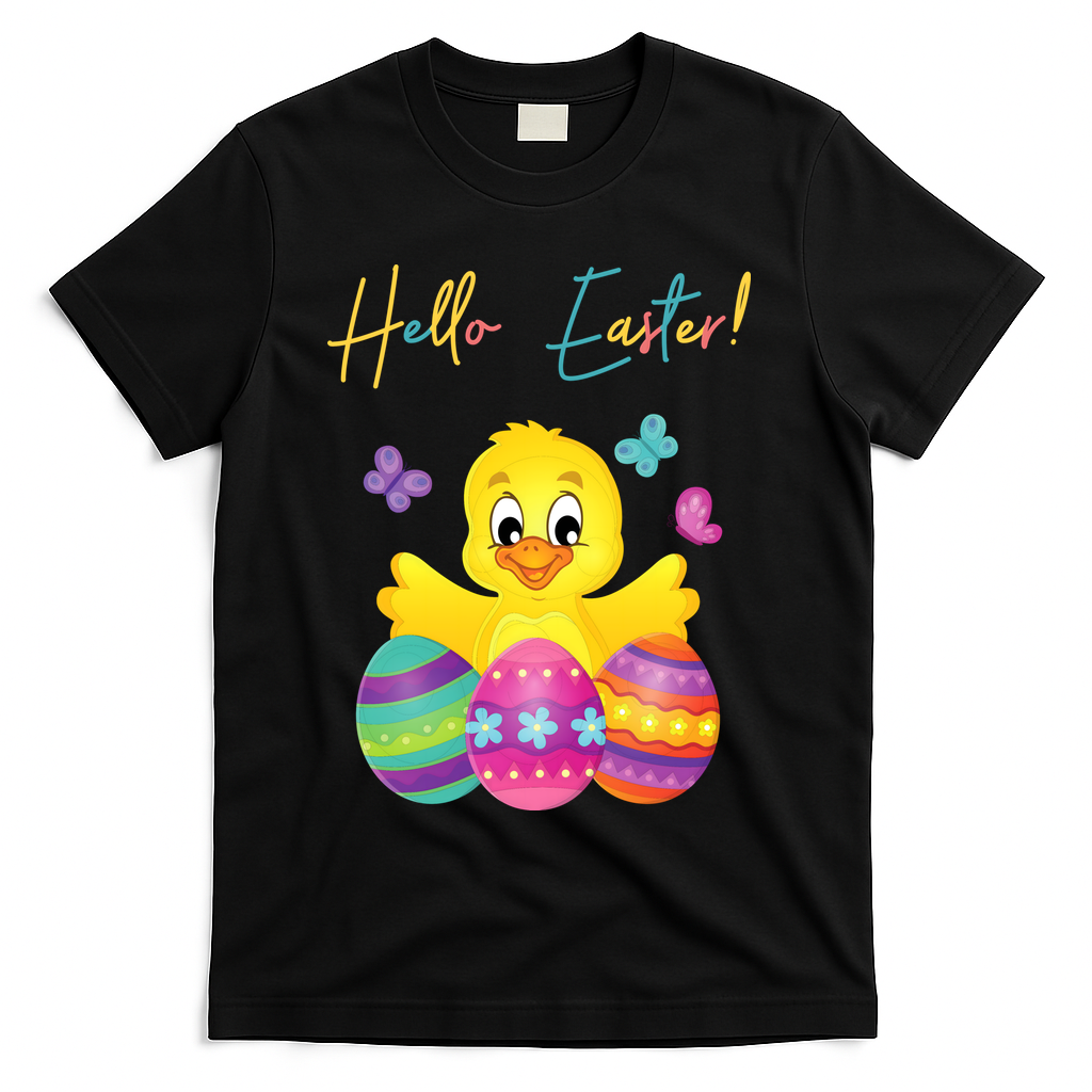 Hello Easter Cute Chick Holiday T-Shirt