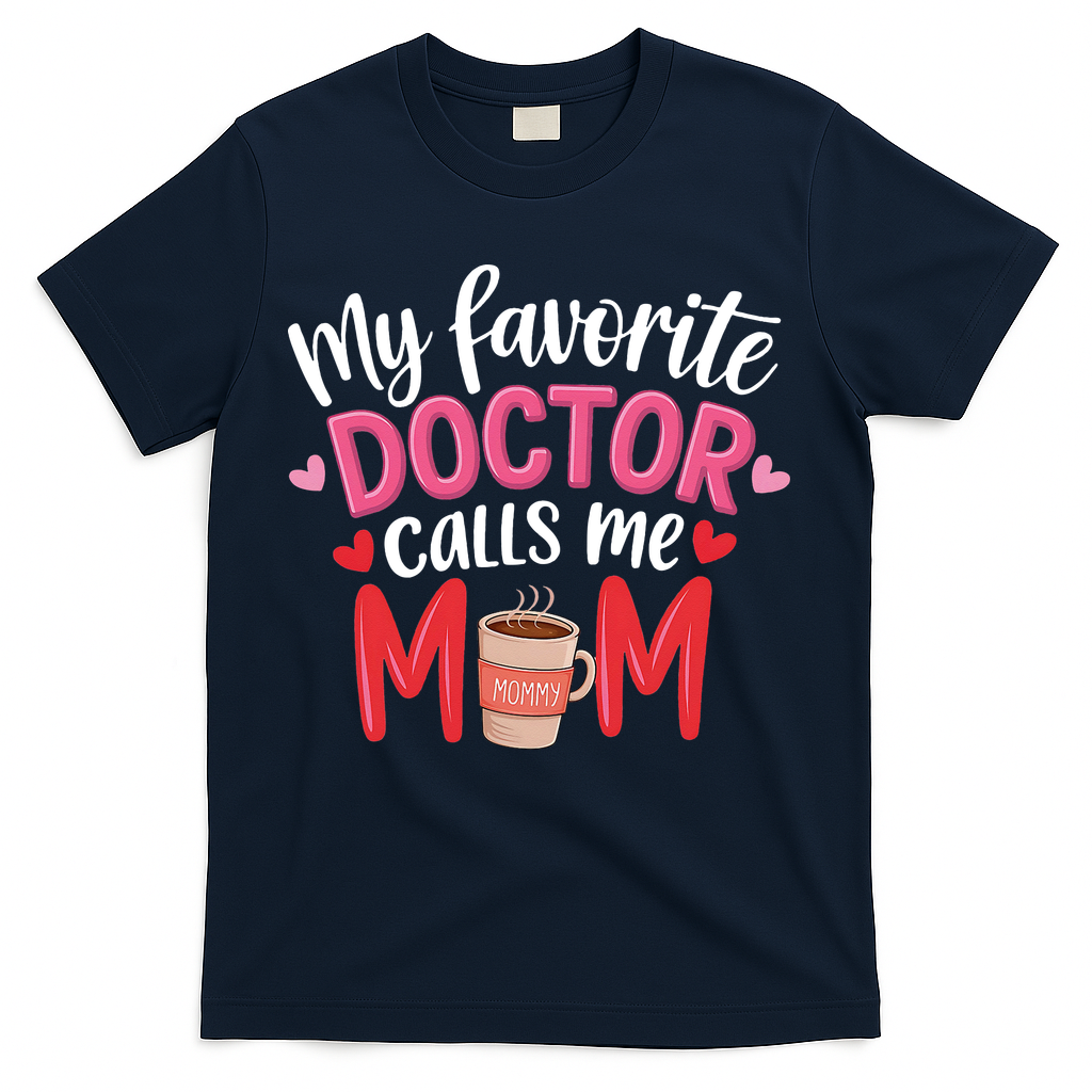 My Favorite Doctor Calls Me Mom Funny Medical Mothers Day T-Shirt