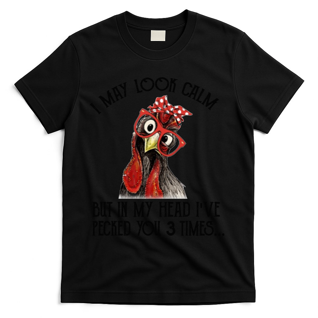 I May Look Calm But In My Head I've Pecked You 3 Times Gift T-Shirt