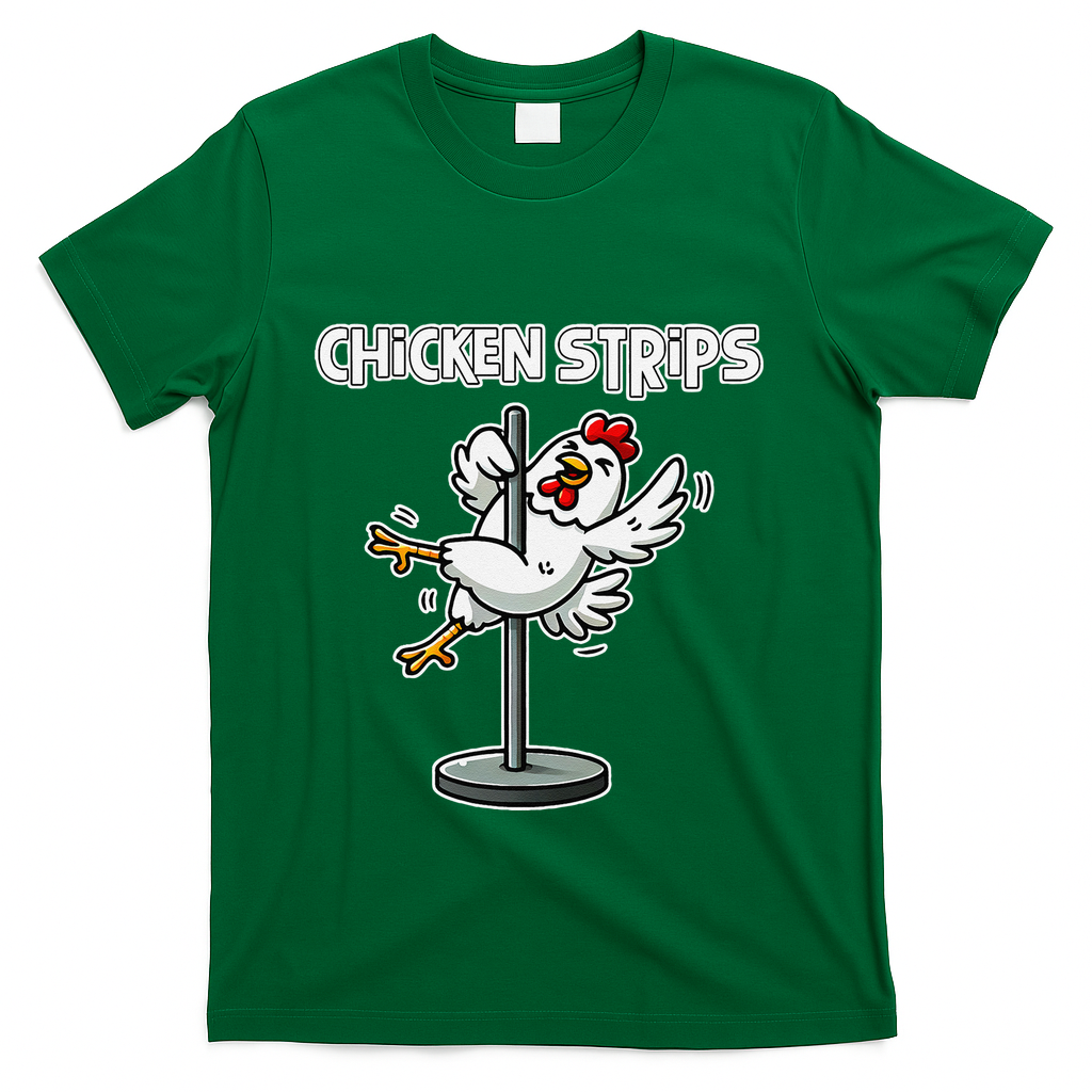 Chicken Strips Pun Funny Sarcastic Life Quotes Jokes Humor T-Shirt