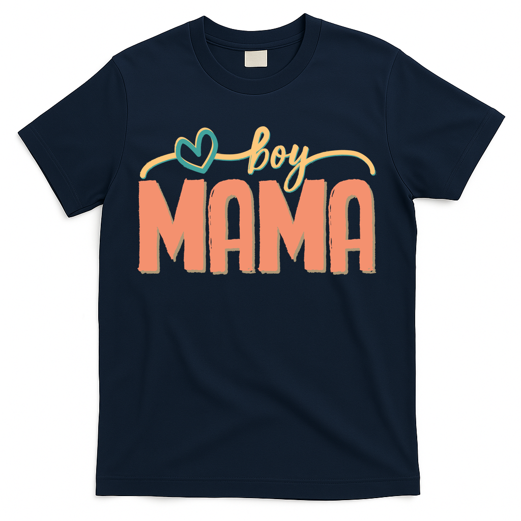 Boy Mom Ma Mama Bruh Funny Front & Back T-Shirt