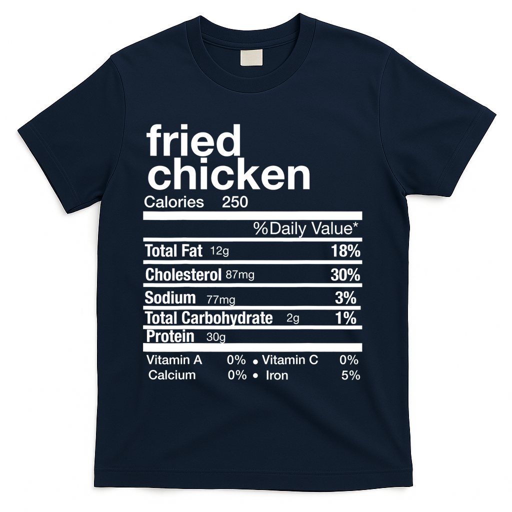 Thanksgiving Fried Chicken Nutrition Matching Family T-Shirt